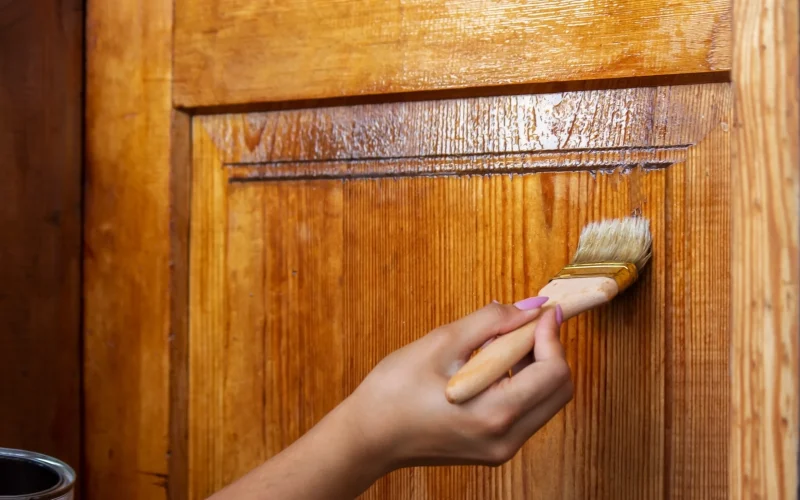 Cabinet Staining & Lacquer 2